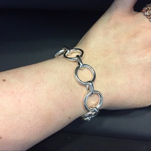 Sterling circle bracelet